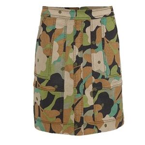 cabi Zip Line Skirt, Camo